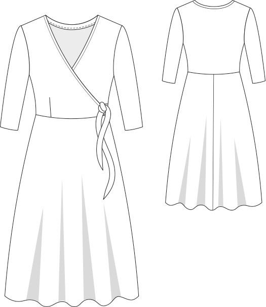 Schnittmuster Wickelkleid Camera