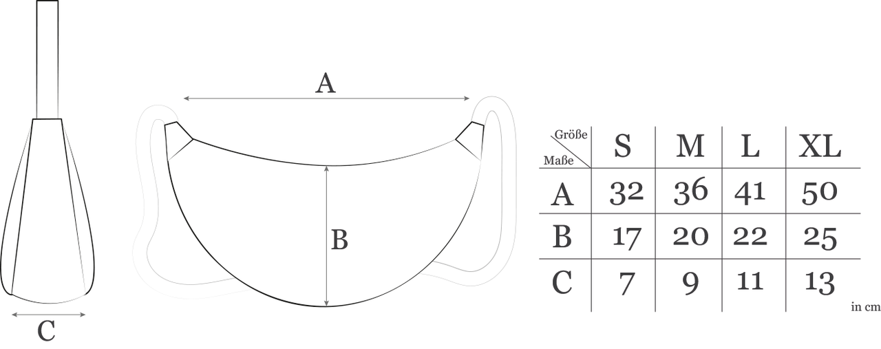 Schnittmuster Halbmondtasche Moonbag Meluna S-XL