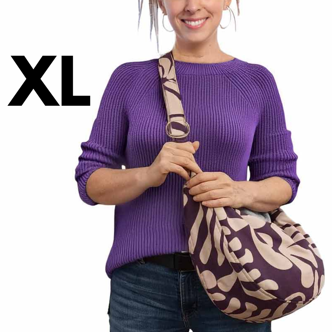 Schnittmuster Halbmondtasche Moonbag Meluna