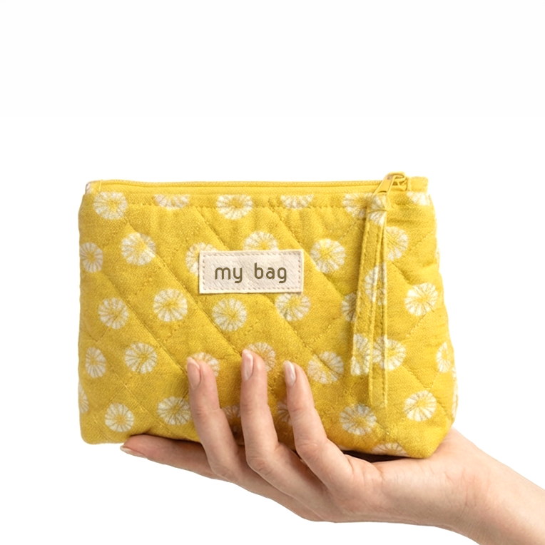 Schnittmuster Kosmetiktasche "Luxe" – 5 Größen – mit Quilt-Anleitung