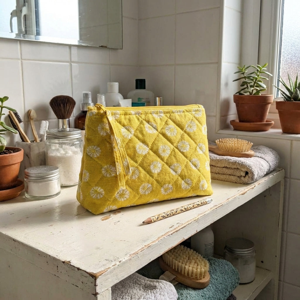 Schnittmuster Kosmetiktasche "Luxe" – 5 Größen – mit Quilt-Anleitung
