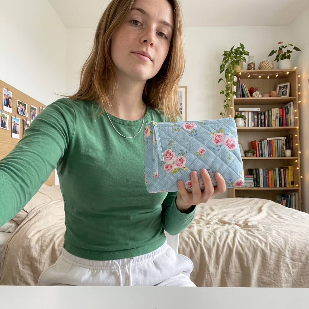 Schnittmuster Kosmetiktasche "Luxe" – 5 Größen – mit Quilt-Anleitung