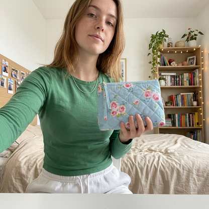 Schnittmuster Kosmetiktasche "Luxe" – 5 Größen – mit Quilt-Anleitung