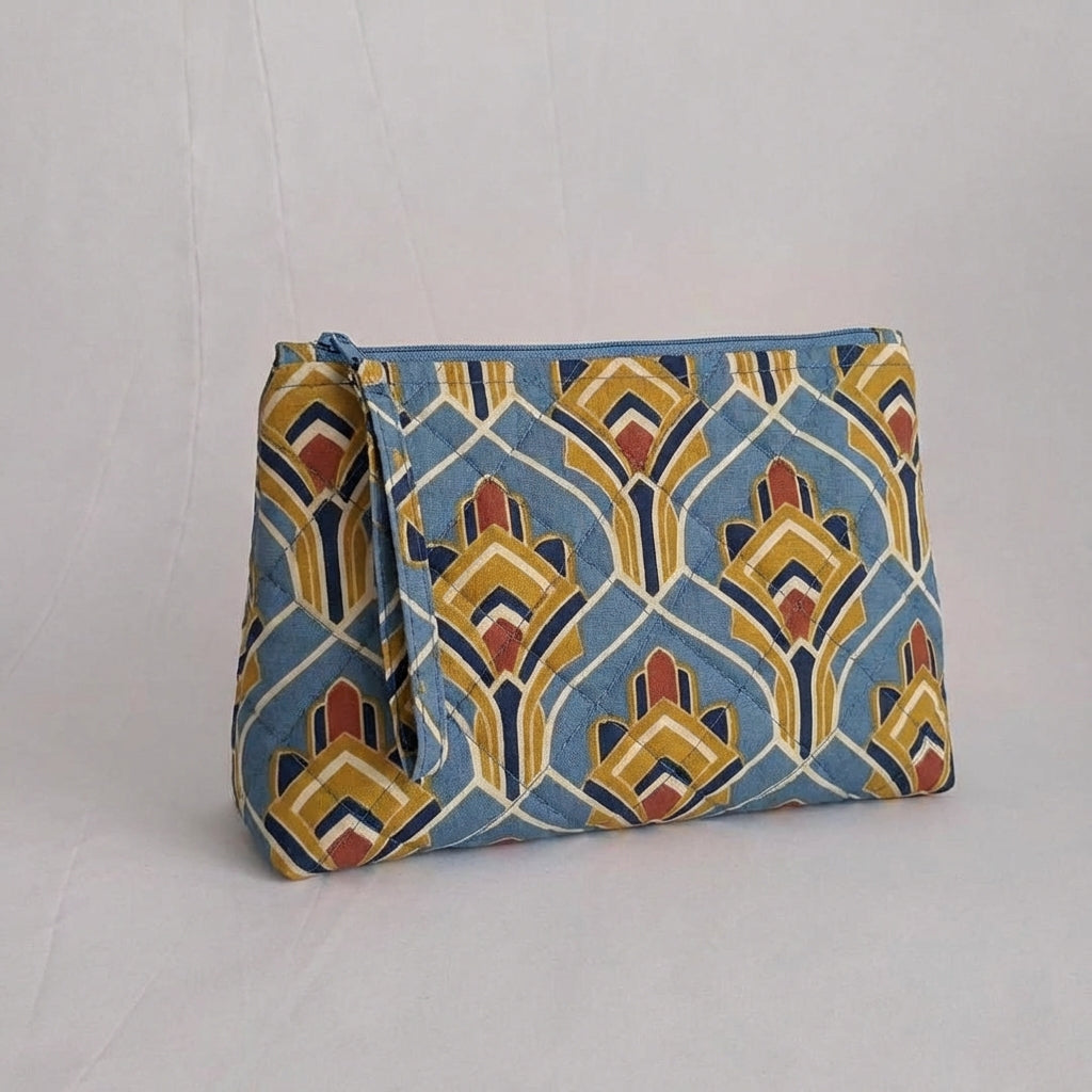 Schnittmuster Kosmetiktasche "Luxe" – 5 Größen – mit Quilt-Anleitung