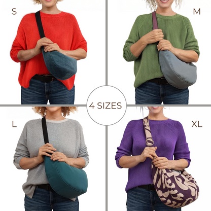 Schnittmuster Halbmondtasche Moonbag Meluna S-XL